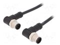 Cable: for sensors/automation; PIN: 5; with metal nut; plug; 60V AMPHENOL LTW M12A05MR12AMRSD001