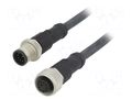 Cable: for sensors/automation; PIN: 10; with metal nut; plug; 30V AMPHENOL LTW M12A10ML12AFLSB001