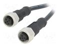Cable: for sensors/automation; PIN: 5; with metal nut; plug; 60V AMPHENOL LTW M12B05FL12BFLSD001