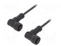 Cable: for sensors/automation; PIN: 4; with plastic nut; plug AMPHENOL LTW MSDP04FRSDPFRSB001