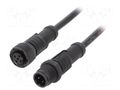 Cable: for sensors/automation; PIN: 4; with plastic nut; plug AMPHENOL LTW MSDP04MLSDPFLSD001