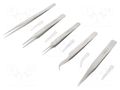 Kit: tweezers; for precision works; 5pcs. LINDSTRÖM SA.9855