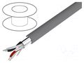 Wire; Alpha Essential C&C; 2x2x24AWG; shielded,Al-PET foil; PVC ALPHA WIRE 5472C-SL005