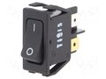 ROCKER; DPST; Pos: 2; ON-OFF; 16A/250VAC; black; IP40; none; 1552 Marquardt 1552.3112