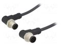 Cable: for sensors/automation; PIN: 8; with metal nut; plug; 30V AMPHENOL LTW M12A08MR12AMRSB001