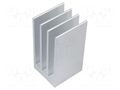 Heatsink: extruded; grilled; natural; L: 37.5mm; W: 35mm; H: 70mm FISCHER ELEKTRONIK SK654/37.5/AL