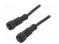 Cable: for sensors/automation; PIN: 5; with plastic nut; plug; 60V AMPHENOL LTW MSBP05FLSBPFLSD001