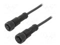Cable: for sensors/automation; PIN: 4; with plastic nut; plug AMPHENOL LTW MSDP04FLSDPFLSB001