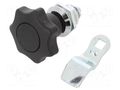 Lock; cast zinc; 6mm; Body: chromium plated ELESA+GANTER GN115-SG-6