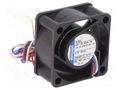 Fan: DC; axial; 12VDC; 40x40x20mm; 10m3/h; 18dBA; slide; 6000rpm EBM-PAPST 412/2