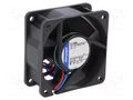 Fan: DC; axial; 12VDC; 60x60x25mm; 56m3/h; 43dBA; slide; 6850rpm EBM-PAPST 612NGHH