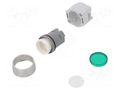 Switch: push-button; 22mm; Stabl.pos: 2; green; none; IP65; flat EAO 704.042.5