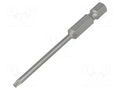 Screwdriver bit; Torx®; TX09; Overall len: 70mm; PROFESSIONAL WIHA WIHA.33712
