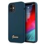 Guess GUHCP12SLSLMGBL iPhone 12 mini 5.4" blue/blue hardcase Metal Logo Script, Guess 3700740494608 3700740494608