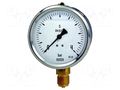 Manometer; 0÷4bar; Class: 1.6; 63mm; Temp: -20÷60°C; steel; 213.53 WIKA 213.53.063.340.MK1