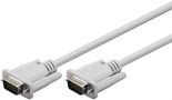 VGA Monitor Cable, nickel-plated, 5 m, grey - VGA male (15-pin) > VGA male (15-pin) 68314