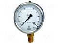 Manometer; 0÷40bar; Class: 1.6; 63mm; Temp: -20÷60°C; steel; 213.53 WIKA 213.53.063.440.MK1