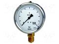 Manometer; 0÷100bar; Class: 1.6; 63mm; Temp: -20÷60°C; steel; 213.53 WIKA 213.53.063.510.MK1