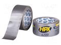 Tape: duct; W: 48mm; L: 10m; Thk: 0.3mm; silver; natural caoutchouc HPX HPX-D6200-4810S