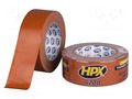 Tape: duct; W: 48mm; L: 25m; Thk: 0.3mm; red; natural caoutchouc; 12% HPX HPX-D6200-4825RD