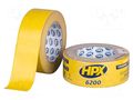 Tape: duct; W: 48mm; L: 25m; Thk: 0.3mm; yellow; natural caoutchouc HPX HPX-D6200-4825YL