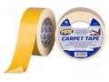 Tape: fixing; W: 50mm; L: 25m; Thk: 0.25mm; double-sided; white HPX HPX-MDSC-5025WH