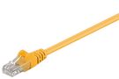 CAT 5e Patch Cable, U/UTP, yellow, 5 m - copper-clad aluminium wire (CCA) 68376