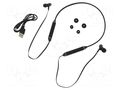 Wireless headphones with microphone; black; USB,USB micro; 10m QOLTEC QOLTEC-50816