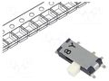 Switch: slide; Pos: 2; SPDT; 0.3A/4VDC; ON-ON; SMT; Leads: curved Nidec Copal Electronics CUS-12TB