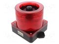 Signaller: lighting-sound; 10÷30VDC; LED; red; IP66; Ø168x163mm QLIGHT QWCD50SD-12/24-R