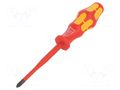 Screwdriver: insulated; slim; Phillips; PH2; Blade length: 100mm WERA WERA.05006451001