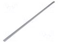 Heatsink: extruded; grilled; natural; L: 1000mm; W: 21mm; H: 10mm FISCHER ELEKTRONIK SK652/1000/AL