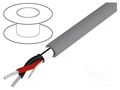 Wire; Alpha Essential C&C; 1x2x24AWG; shielded,Al-PET foil; PVC ALPHA WIRE 5471C-SL005
