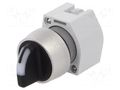 Switch: rotary; 22mm; Stabl.pos: 2; yellow/black; BA9S,LED; IP65 EAO 704.411.0I