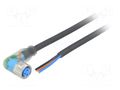 Cable: for sensors/automation; M8; PIN: 3; angled; 2m; plug; 24VDC SICK YI8U13-020UA1XLEAX