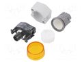 Control lamp; 22mm; OptoHiT; -40÷55°C; Ø22.3mm; IP65; yellow EAO 704.000.4