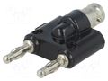 Connector: 4mm banana; banana 4mm socket x2,BNC socket; 500V MUELLER ELECTRIC BU-P1269