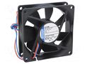 Fan: DC; axial; 24VDC; 80x80x25mm; 78m3/h; 37dBA; ball; 3600rpm; IP68 EBM-PAPST 8414NHU