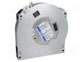 Fan: DC; blower; 12VDC; 127x127x25mm; 41m3/h; ball; 5100rpm EBM-PAPST RLF100-11/12/2