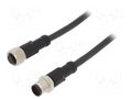 Cable: for sensors/automation; PIN: 12; with metal nut; plug; 30V AMPHENOL LTW M12A12ML12AFLSB001