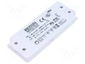 Power supply: switching; LED; 12W; 12VDC; 1000mA; 198÷264VAC; IP20 RECOM RACV12-12-LP