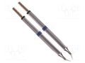 Tip; bent conical; 0.25mm; 325÷358°C; for hot tweezers; 2pcs. THERMALTRONICS M60TZ003