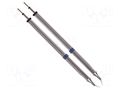 Tip; bent conical; 0.25mm; 325÷358°C; for hot tweezers; 2pcs. THERMALTRONICS K60TZ003