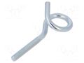 Hook; ring; steel; zinc; Thread len: 45mm; Overall len: 100mm DROMET D-HOH.8100