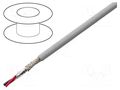 Wire; EcoCable Mini; 2x24AWG; MPPE; dark grey; 300V; halogen free ALPHA WIRE 78322-SL001