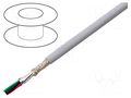 Wire; EcoCable Mini; 4x20AWG; MPPE; dark grey; 300V; halogen free ALPHA WIRE 78344-SL001