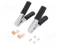 Crocodile clip; 600A; Grip capac: max.300mm; Overall len: 165mm AXIOMET ZAC-0411