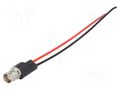 Test lead; BNC socket,free end; Urated: 500V; black,red MUELLER ELECTRIC BU-P4969