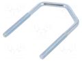 U-bolt; D; 1.25; steel; zinc; Thread len: 55mm; for antenna fixing DROMET D-CBTD.8.61