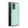 Spring Case clear TPU gel protective cover with colorful frame for Samsung Galaxy A72 4G light pink, Hurtel 5907769324819 5907769324819